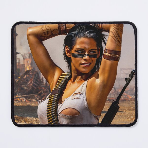 Item preview, Post Apocalyptic warrior woman resting after battle designed and sold by Vintage Designs +.
