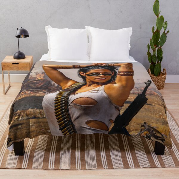 Item preview, Post Apocalyptic warrior woman resting after battle designed and sold by Vintage Designs +.