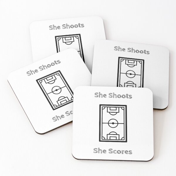 Item preview, She Shoots She Scores Funny Women’s Girls Soccer Football Mom Field Pitch designed and sold by WhackingTax.