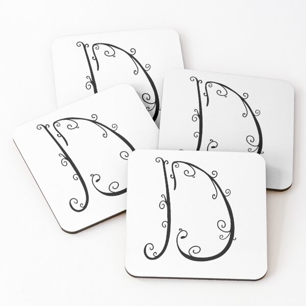 Item preview, Monogram letter D, Alphabet designed and sold by ASdessins.