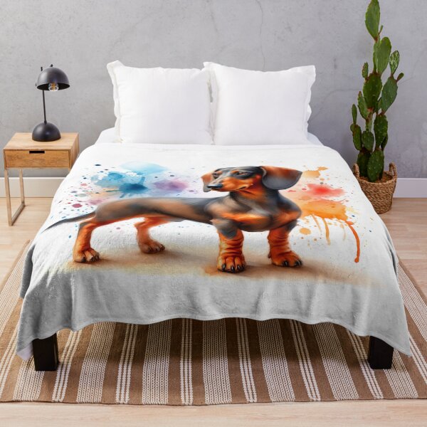 Item preview, Dachshund dog in watercolor designed and sold by paulrommer.