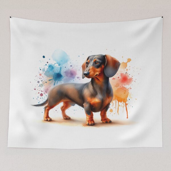 Item preview, Dachshund dog in watercolor designed and sold by paulrommer.