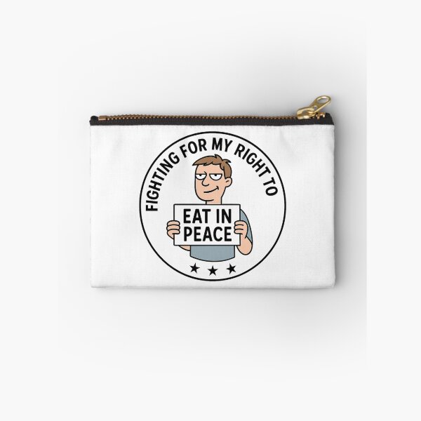 Item preview, Fighting for My Right to Eat in Peace – Funny Protest Satire designed and sold by jelonkaa.