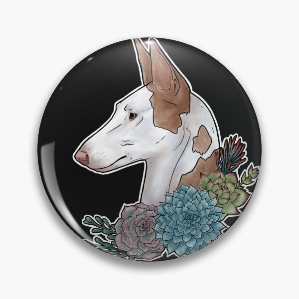 Item preview, Ibizan Hound Portrait with Succulents designed and sold by Spinyflowerart.