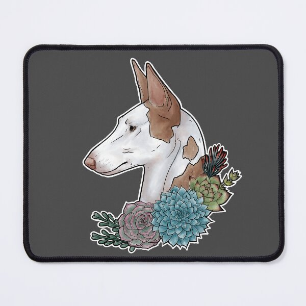 Item preview, Ibizan Hound Portrait with Succulents designed and sold by Spinyflowerart.
