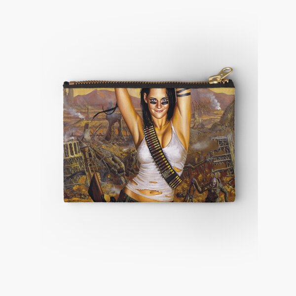 Item preview, Post Apocalyptic warrior woman resting after battle designed and sold by Vintage Designs +.