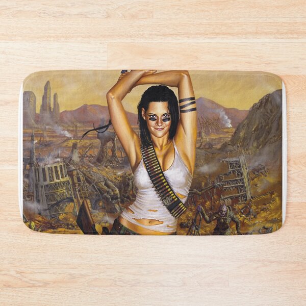 Item preview, Post Apocalyptic warrior woman resting after battle designed and sold by Vintage Designs +.