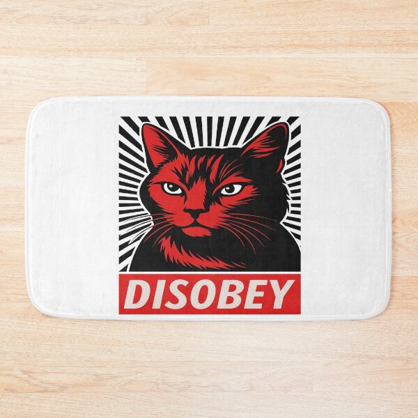 Item preview, disobey cat designed and sold by Catfighter.
