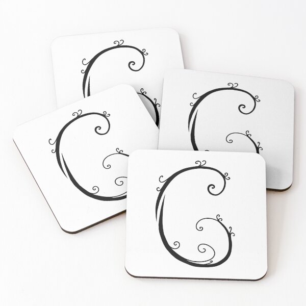 Item preview, Monogram letter C, alphabet designed and sold by ASdessins.