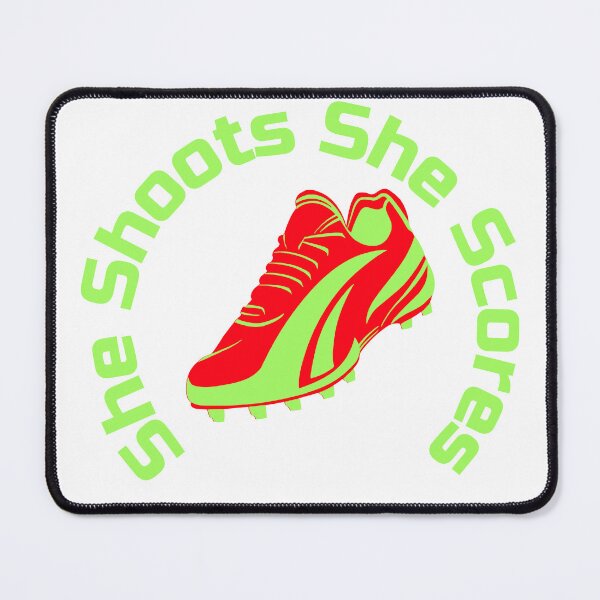 Item preview, She Shoots She Scores Funny Women’s Girls Soccer Football Mom Boot Cleat designed and sold by WhackingTax.