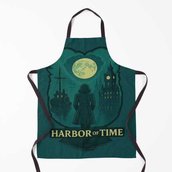 Item preview, Moonlit Harbor & Clockwork Dreams. Between tranquility, mechanics, and magic – a scene full of story vibes designed and sold by FotoworldEdel.