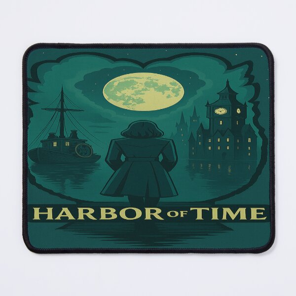 Item preview, Moonlit Harbor & Clockwork Dreams. Between tranquility, mechanics, and magic – a scene full of story vibes designed and sold by FotoworldEdel.