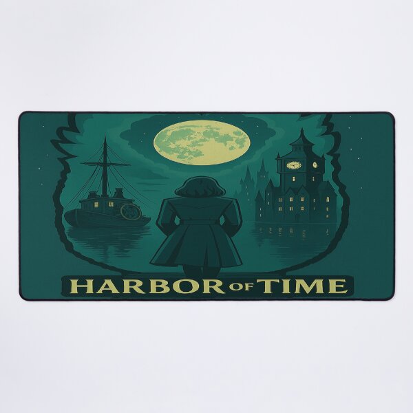 Item preview, Moonlit Harbor & Clockwork Dreams. Between tranquility, mechanics, and magic – a scene full of story vibes designed and sold by FotoworldEdel.