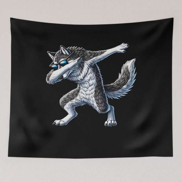 Item preview, Dabbing Wolf Animal Lover designed and sold by Kimberley King Art  King Art.