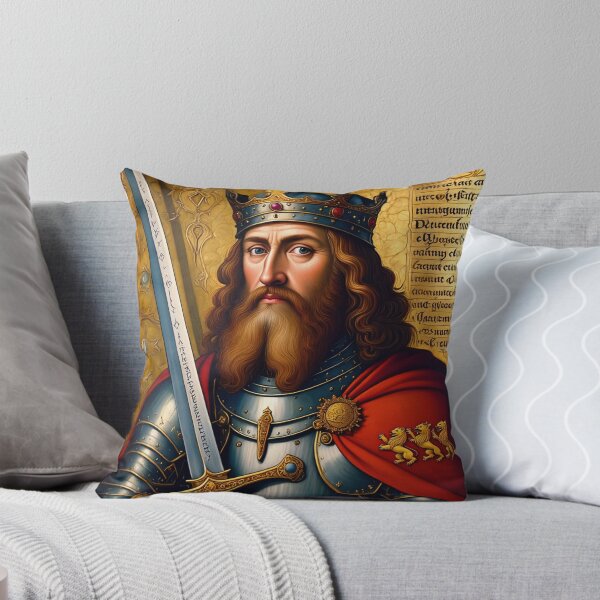Item preview,  King Arthur medieval portrait art designed and sold by Vintage Designs +.