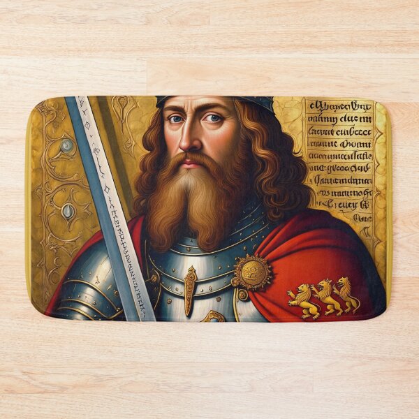 Item preview,  King Arthur medieval portrait art designed and sold by Vintage Designs +.