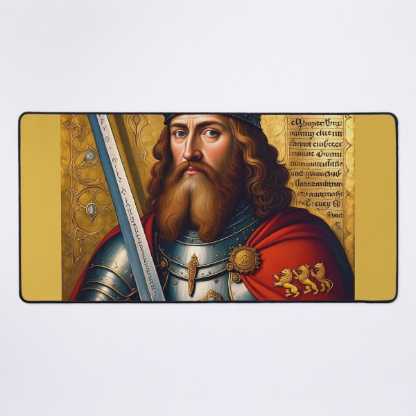 Item preview,  King Arthur medieval portrait art designed and sold by Vintage Designs +.