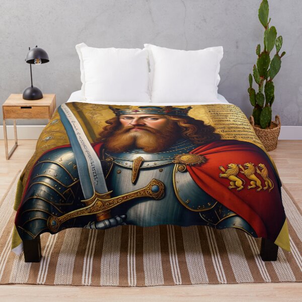 Item preview,  King Arthur medieval portrait art designed and sold by Vintage Designs +.