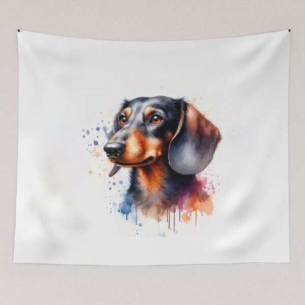 Item preview, Dachshund dog in watercolor designed and sold by paulrommer.