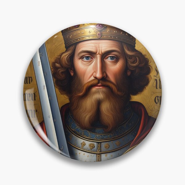 Item preview,  King Arthur medieval portrait art designed and sold by Vintage Designs +.