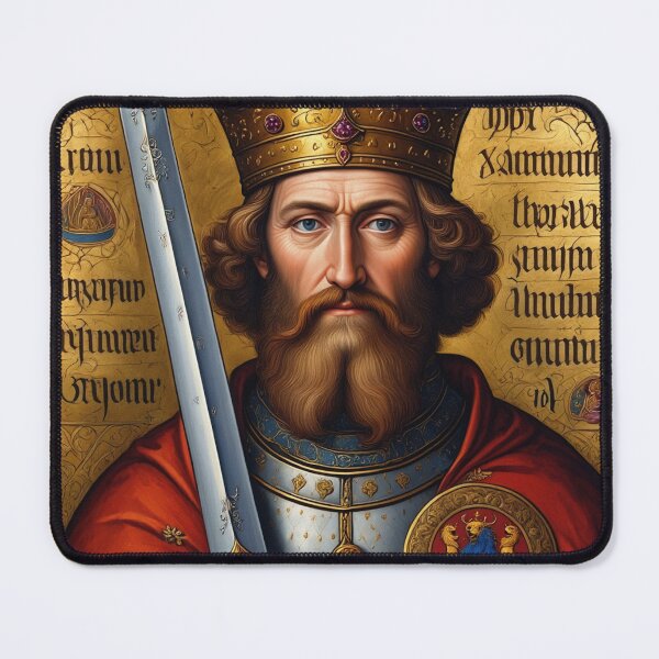Item preview, King Arthur medieval portrait art designed and sold by Vintage Designs +.