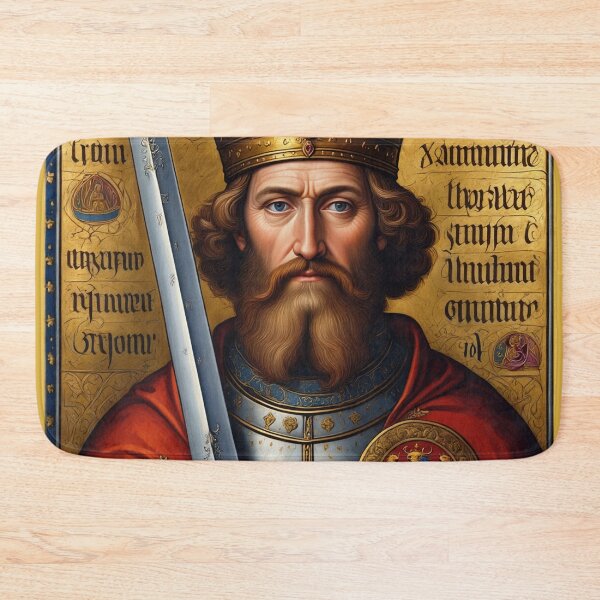 Item preview,  King Arthur medieval portrait art designed and sold by Vintage Designs +.