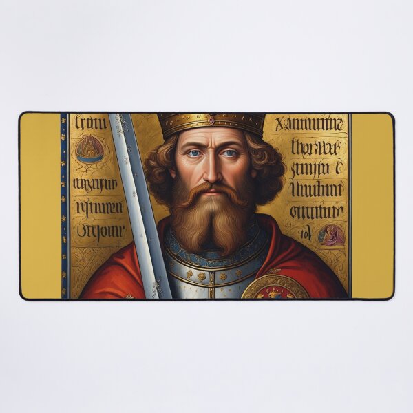 Item preview,  King Arthur medieval portrait art designed and sold by Vintage Designs +.