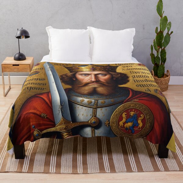 Item preview,  King Arthur medieval portrait art designed and sold by Vintage Designs +.