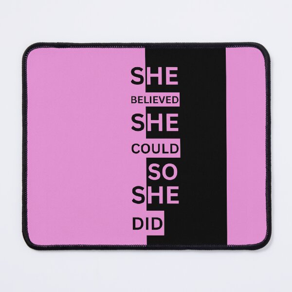 Item preview, SHE BELIEVED SHE COULD SO SHE DID designed and sold by MKH GARDEN STORE.