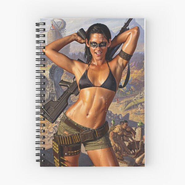 Item preview, Post Apocalyptic warrior woman resting after battle designed and sold by Vintage Designs +.