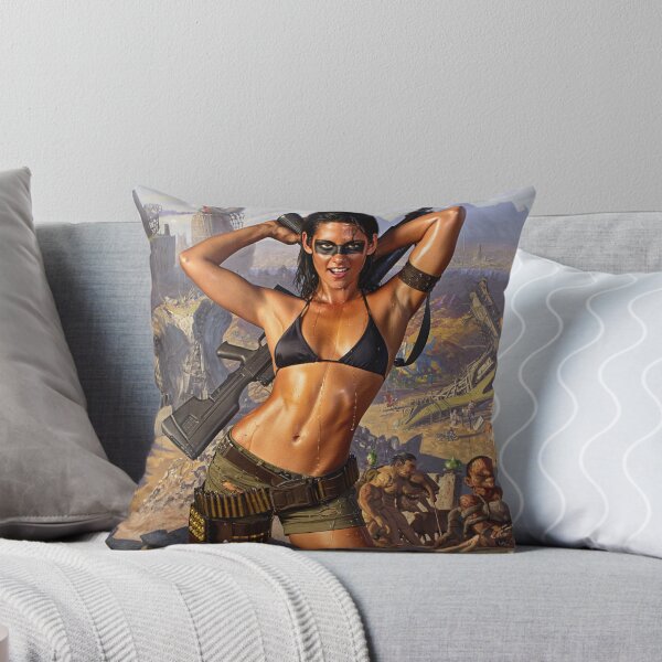 Item preview, Post Apocalyptic warrior woman resting after battle designed and sold by Vintage Designs +.