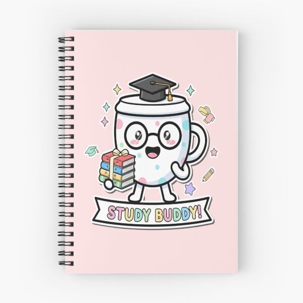 Item preview, Cute Study Buddy Cup Cartoon designed and sold by PrintBreeze.