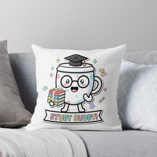 Item preview, Cute Study Buddy Cup Cartoon designed and sold by PrintBreeze.
