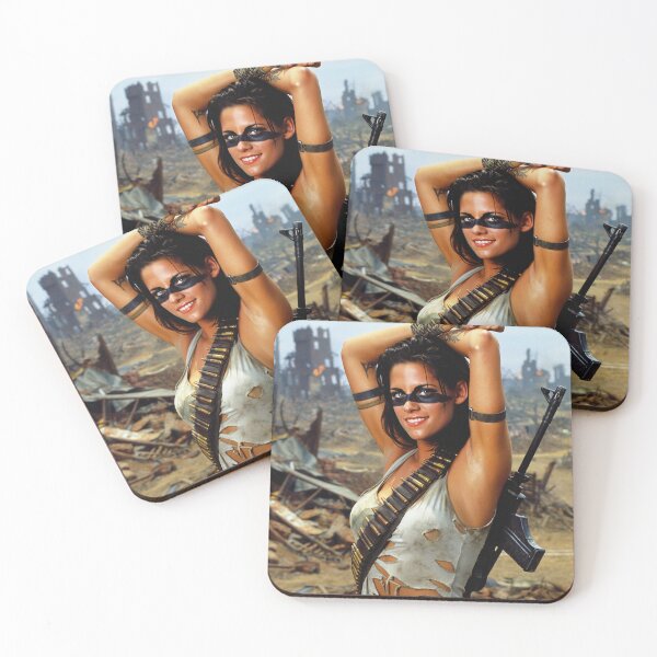 Item preview, Post Apocalyptic warrior woman resting after battle designed and sold by Vintage Designs +.