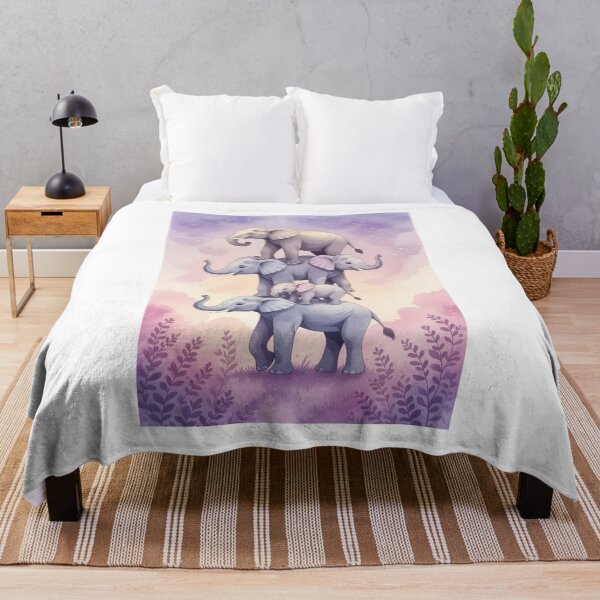 Item preview, Elephants in a row designed and sold by ArtQueen777.