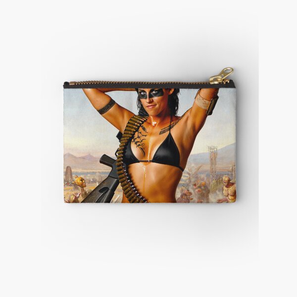 Item preview,  Post Apocalyptic warrior woman resting after battle designed and sold by Vintage Designs +.