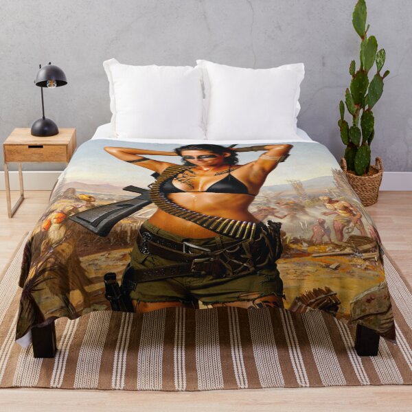 Item preview,  Post Apocalyptic warrior woman resting after battle designed and sold by Vintage Designs +.