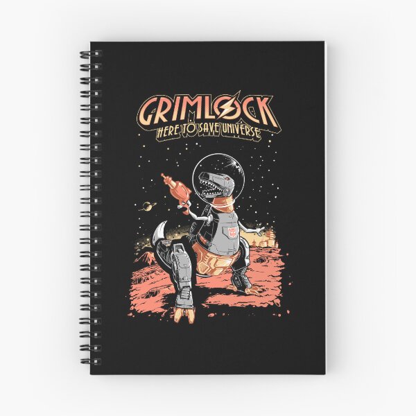 Item preview, Grimlock Here To Save Universe - Space Pulp Robot Dinosaur Hero designed and sold by YvonnePurdy.