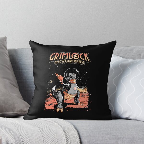 Item preview, Grimlock Here To Save Universe - Space Pulp Robot Dinosaur Hero designed and sold by YvonnePurdy.