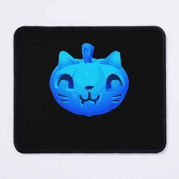Item preview, Blue Cute Pumpkin Kitty Halloween Pumpkin designed and sold by UllrichFritsch.