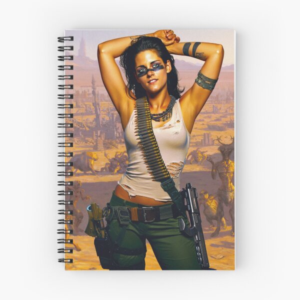 Item preview, Post Apocalyptic warrior woman resting after battle designed and sold by Vintage Designs +.