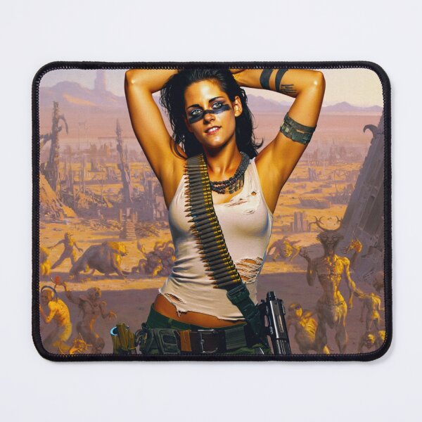 Item preview, Post Apocalyptic warrior woman resting after battle designed and sold by Vintage Designs +.