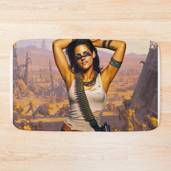 Item preview, Post Apocalyptic warrior woman resting after battle designed and sold by Vintage Designs +.