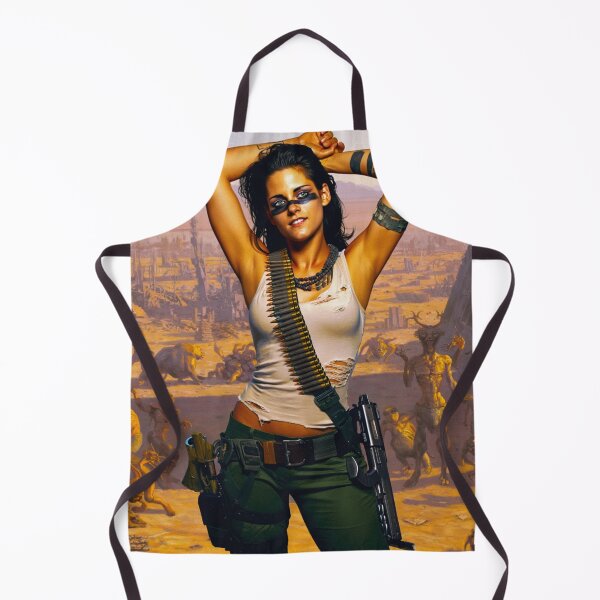 Item preview, Post Apocalyptic warrior woman resting after battle designed and sold by Vintage Designs +.