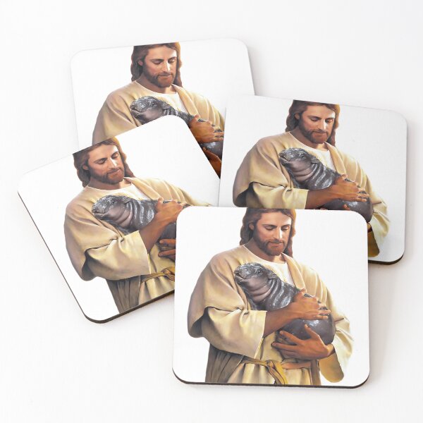 Item preview, Jesus Carrying Moo Deng designed and sold by BirdieErdman.