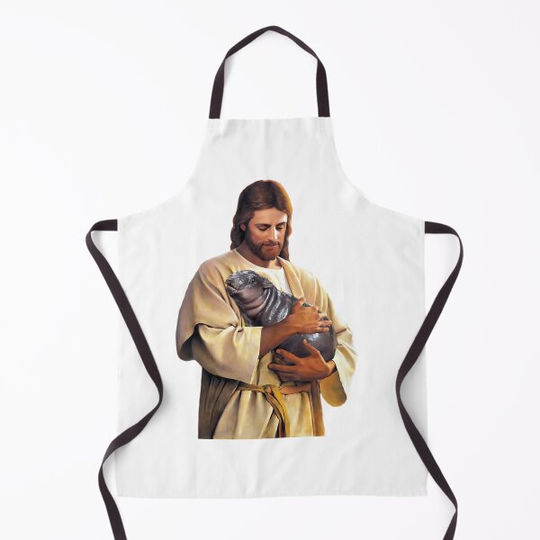 Item preview, Jesus Carrying Moo Deng designed and sold by BirdieErdman.