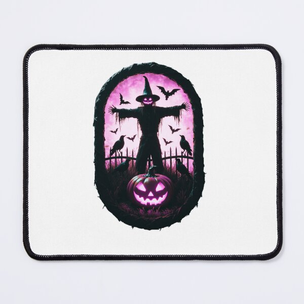 Item preview, A Sinister Scarecrow Under The Fiery Halloween Sky designed and sold by e-camelleone.