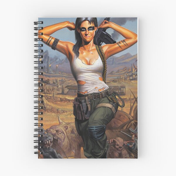 Item preview, Post Apocalyptic warrior woman resting after battle designed and sold by Vintage Designs +.