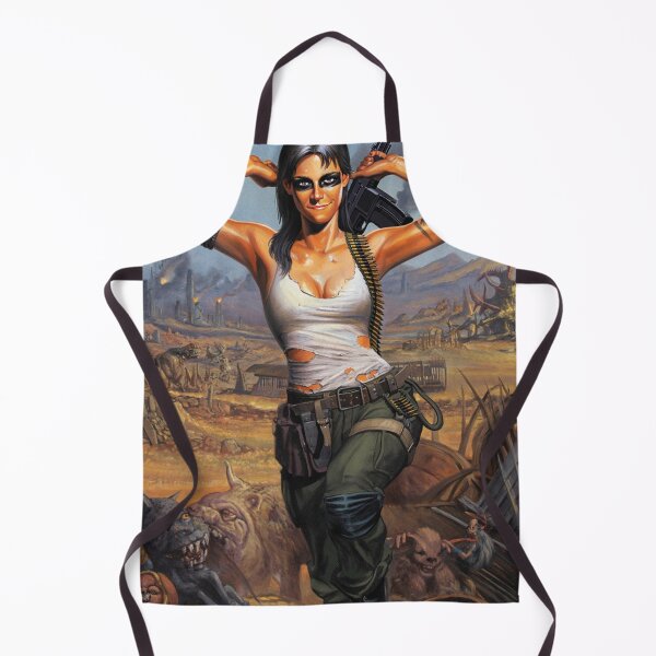Item preview, Post Apocalyptic warrior woman resting after battle designed and sold by Vintage Designs +.