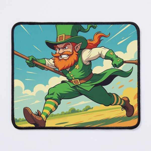 Item preview, The Fighting Irish Mascot in Action designed and sold by xArchGoDx.